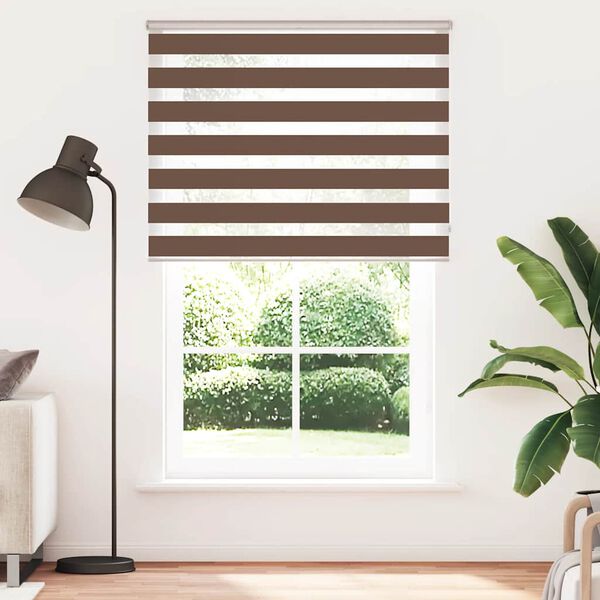 vidaXL Store z&egrave;bre marron 140x230cm largeur du tissu 135,9cm polyester