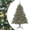 vidaXL Sapin de Noël artificiel avec 300 LED Vert 126 x 126 x 180 cm