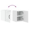 vidaXL Armoire de cuisine Lucca 2 pcs Blanc brillant 30 x 31 x 40 cm