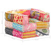 vidaXL Pouf modulaire Patchwork Tissu