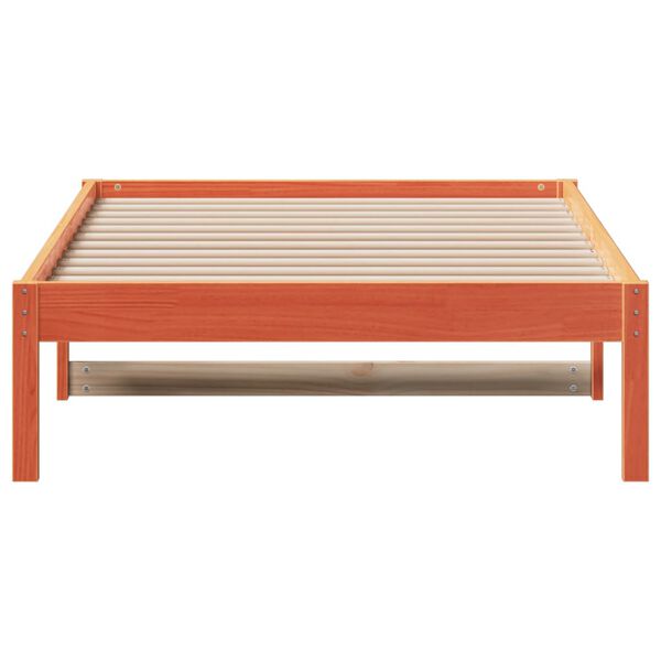 vidaXL Lit de jour sans matelas cire marron 80x200 cm bois pin massif