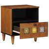 vidaXL Cabinet de chevet Marron 40 x 33 x 46 cm Bois de mangue massif