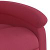 vidaXL Fauteuil de massage inclinable Rouge bordeaux Velours