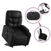 vidaXL Fauteuil inclinable de massage électrique noir similicuir