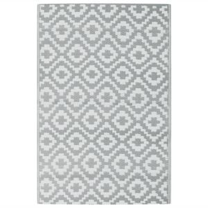 vidaXL Tapis d'ext&eacute;rieur ARAKIL Gris 120x180 cm PP