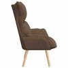 vidaXL fauteuil Marron 69 x 74 x 93 cm Tissu et Contreplaqu&eacute;
