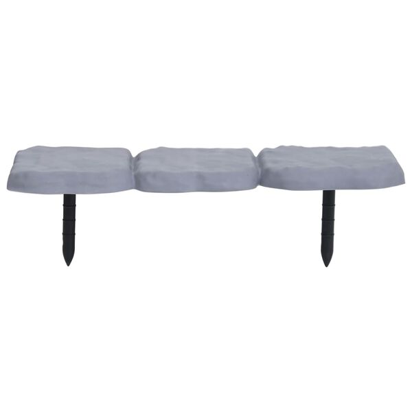 vidaXL Bordure de pelouse avec piquets 30 pcs PP