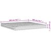 vidaXL Matelas en mousse blanc 200x200 cm dureté H2 H3
