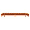 vidaXL Cadre de lit sans matelas cire marron 90x200 cm bois pin massif