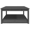 vidaXL Table de jardin gris 121x82,5x45 cm bois massif de pin