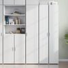 vidaXL Buffet haut blanc 40x42,5x185 cm bois d'ing&eacute;nierie
