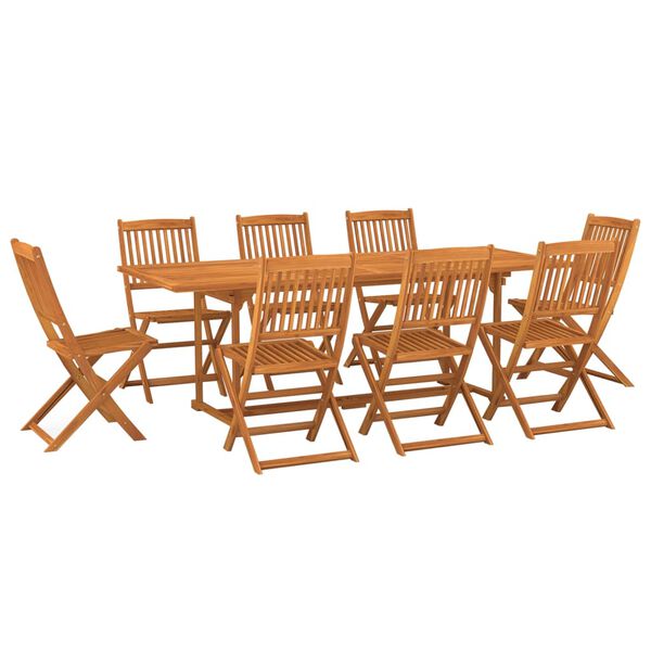 vidaXL Ensemble &agrave; manger de jardin 9 pcs 220x90x75 cm bois d'acacia