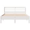 vidaXL Cadre de lit sans matelas blanc 140x200 cm bois de pin massif