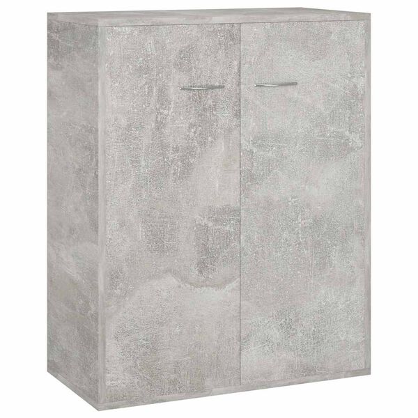 vidaXL Buffet Gris b&eacute;ton 60x30x75 cm Bois d'ing&eacute;nierie
