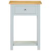 vidaXL Table d'appoint 50x32x75 cm Bois de ch&ecirc;ne massif