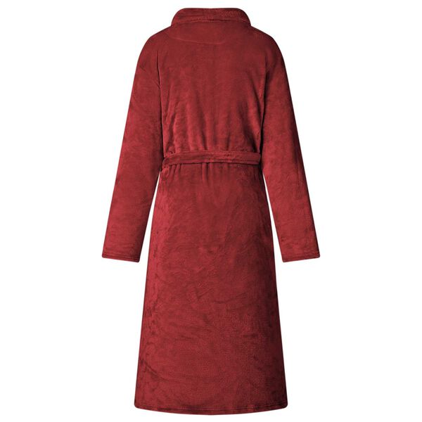 vidaXL Robe de bain sans capuche Rouge Bordeaux xl Flanelle