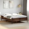 vidaXL Cadre de lit sans matelas ch&ecirc;ne marron 135x190 cm