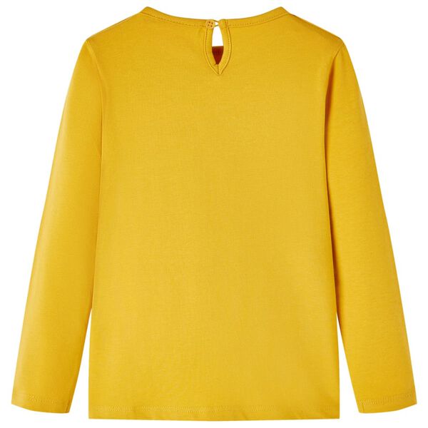 T-shirt enfants à manches longues ocre foncé 92
