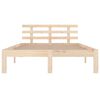 vidaXL Cadre de lit sans matelas bois massif 140x200 cm