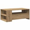 vidaXL Table basse avec tiroir Chêne artisanal 102 x 55 x 43,5 cm