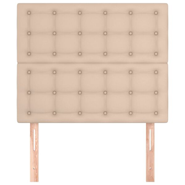 vidaXL T&ecirc;te de lit Cappuccino 80x5x118/128 cm Similicuir