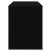 vidaXL Armoire à chaussures Noir 80x35x45 cm Bois d'ingénierie