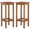 vidaXL Tabourets de bar lot de 2 bois d'acacia massif