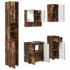 vidaXL Ensemble de mobilier de salle de bain 5 pcs Ch&ecirc;ne fum&eacute;