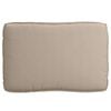 vidaXL Coussin Taupe 120 x 80 x 12 cm Tissu Oxford