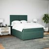 vidaXL Sommier &agrave; lattes de lit et matelas Vert fonc&eacute; 140x190cm Velours