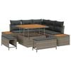 vidaXL Ensemble de canap&eacute; de jardin 8 pc 7-Nombre de places Gris