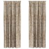 vidaXL Rideaux en velours 2 pcs Champagne 245 x 140 cm Velours