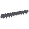 vidaXL Bordure de Pelouse 20 pc 103 x 15 cm Acier Anthracite