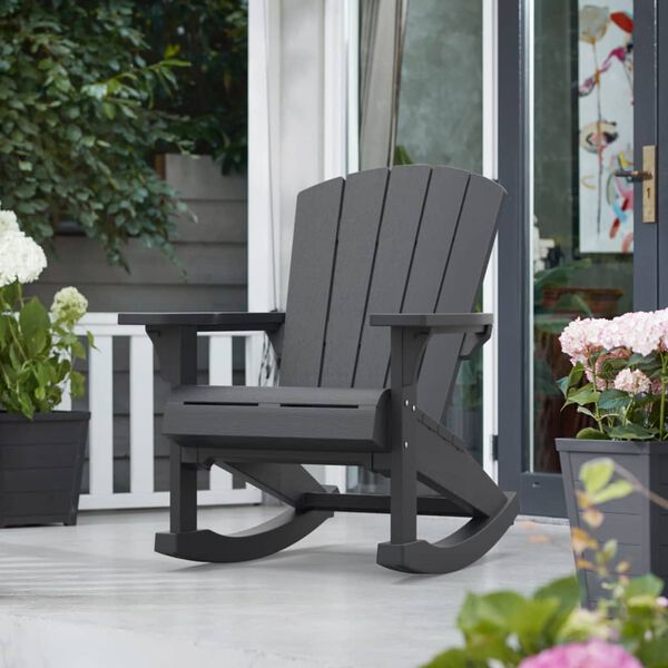 Keter Chaise &agrave; bascule Adirondack Troy Graphite
