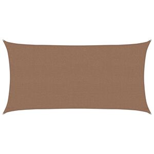 vidaXL Voile d'ombre Taupe 2,5 x 6 m HDPE
