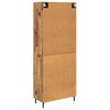 vidaXL Haut Armoire avec tiroir 2 pcs Bois ancien Bois d'ing&eacute;nierie