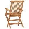 vidaXL Chaises pliables de jardin lot de 6 Bois de teck solide