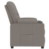 vidaXL Fauteuil inclinable Taupe Tissu