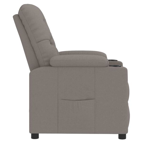 vidaXL Fauteuil inclinable Taupe Tissu