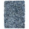 vidaXL Tapis Shaggy Denim 120x170 cm Bleu