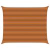 vidaXL Voile d'ombre Orange et marron 5 x 4 m 100 % polyester Oxford