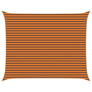 vidaXL Voile d'ombre Orange et marron 5 x 4 m 100 % polyester Oxford