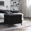 vidaXL Banc de rangement noir 62x42x45 cm bois d'ing&eacute;nierie
