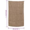 vidaXL Sacs en jute 10 pcs 60x105 cm 100 % jute 220 g/m&sup2;