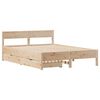 vidaXL Cadre de lit sans matelas 135x190 cm bois de pin massif
