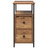vidaXL Cabinet de chevet Bois ancien 30 x 60 x 60 cm Bois d'ing&eacute;nierie