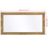 vidaXL Miroir mural style baroque 120x60 cm Dor&eacute;