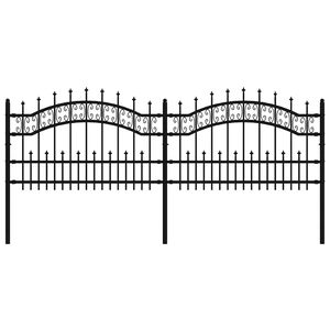 vidaXL Cl&ocirc;ture de jardin KAMPEN 240 x 115 cm Acier peint par poudre