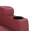 vidaXL Fauteuil de massage Rouge bordeaux Similicuir