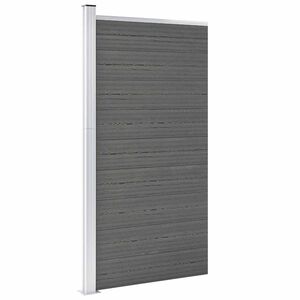 vidaXL Panneau de cl&ocirc;ture WPC 95x186 cm Gris